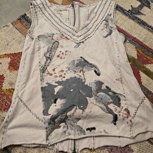 Hand Stitched Cream Blouse